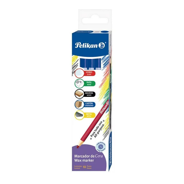 Marcadores de Cera Pelikan 10 Piezas Elegir Color