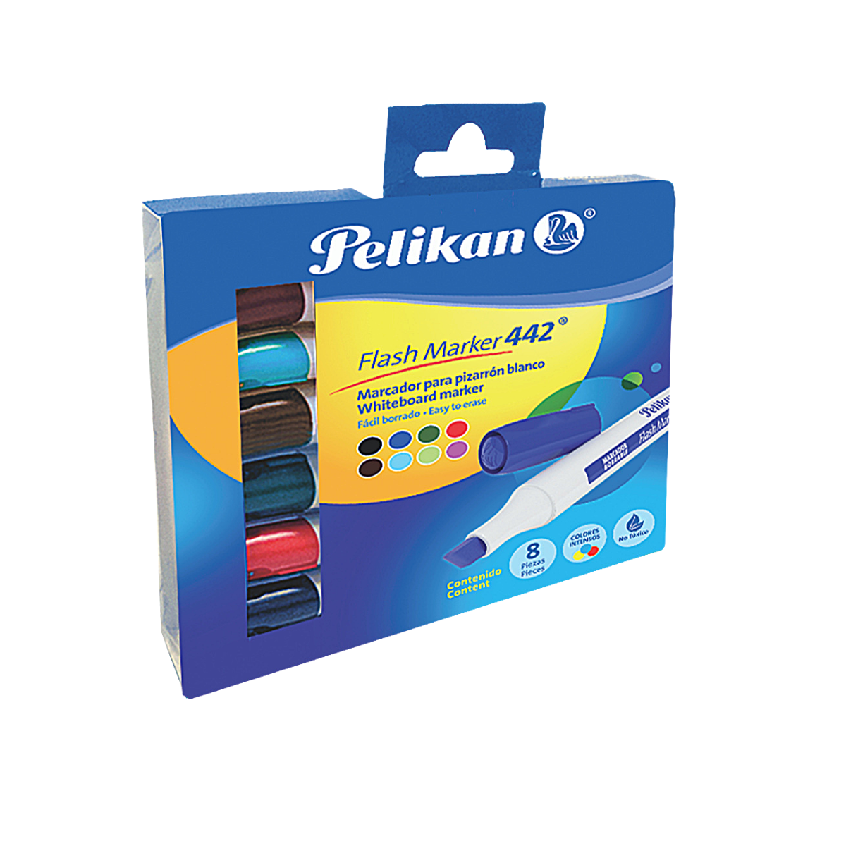 Marcadores para Pizarrón Blanco Flash Marker 442 Pelikan 8 Piezas