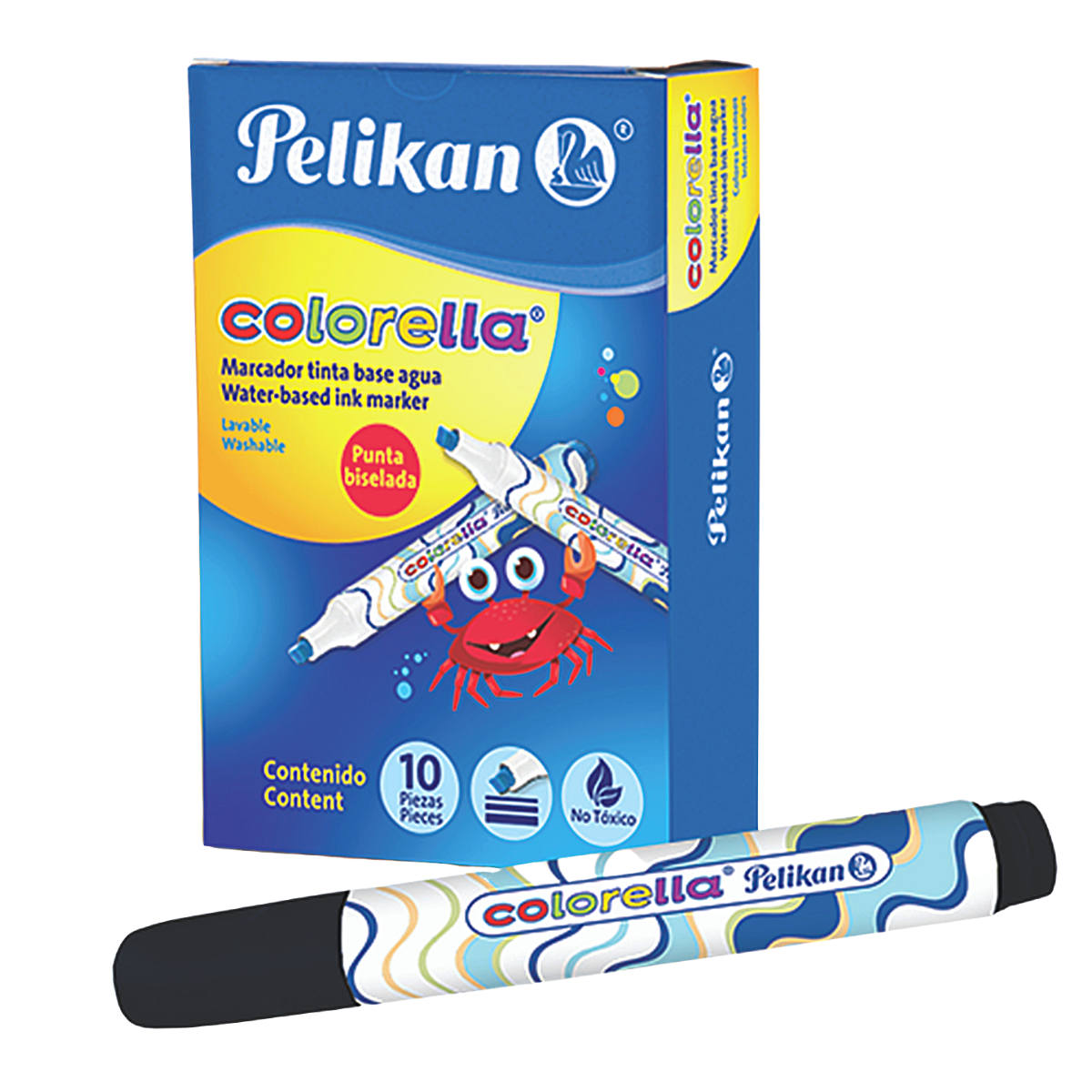 Marcadores Gruesos Lavables Colorella Pelikan 10 Piezas Elegir Color - MarchanteMX