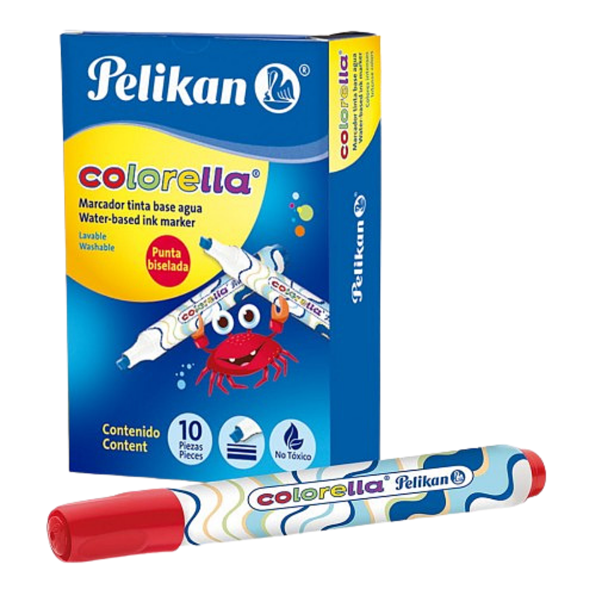 Marcadores Gruesos Lavables Colorella Pelikan 10 Piezas Elegir Color - MarchanteMX