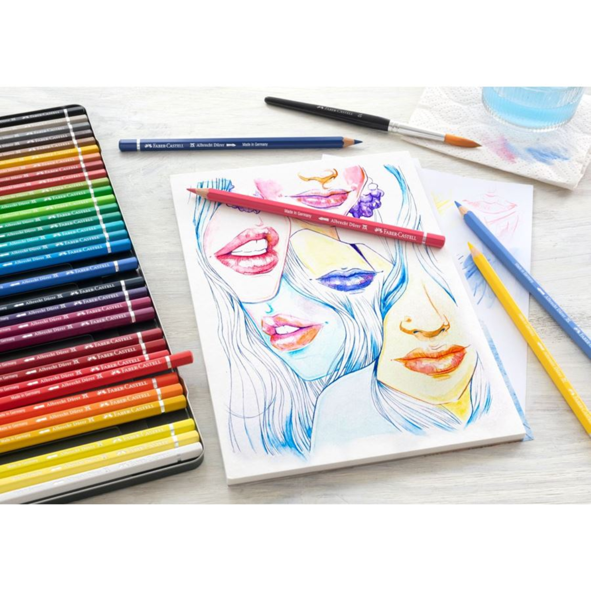 Lápices de Colores Faber Castell Polychromos Profesionales Premium 36 Pz - MarchanteMX