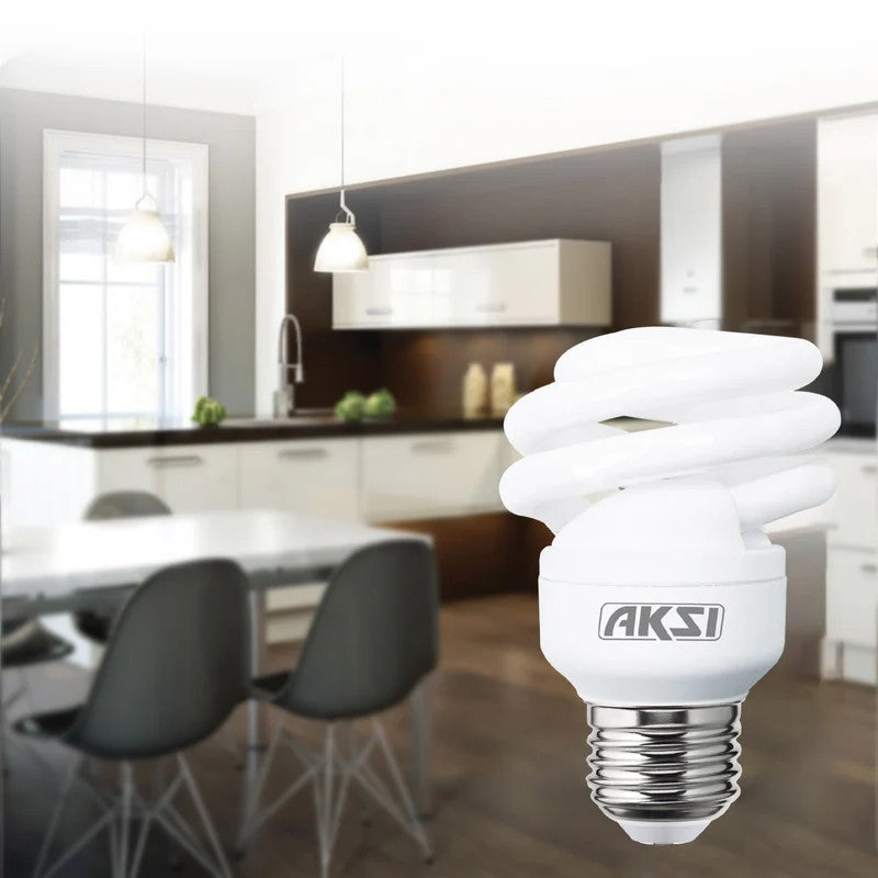 Foco Ahorrador Mini SP Espiral 13W Aksi Luz Blanca