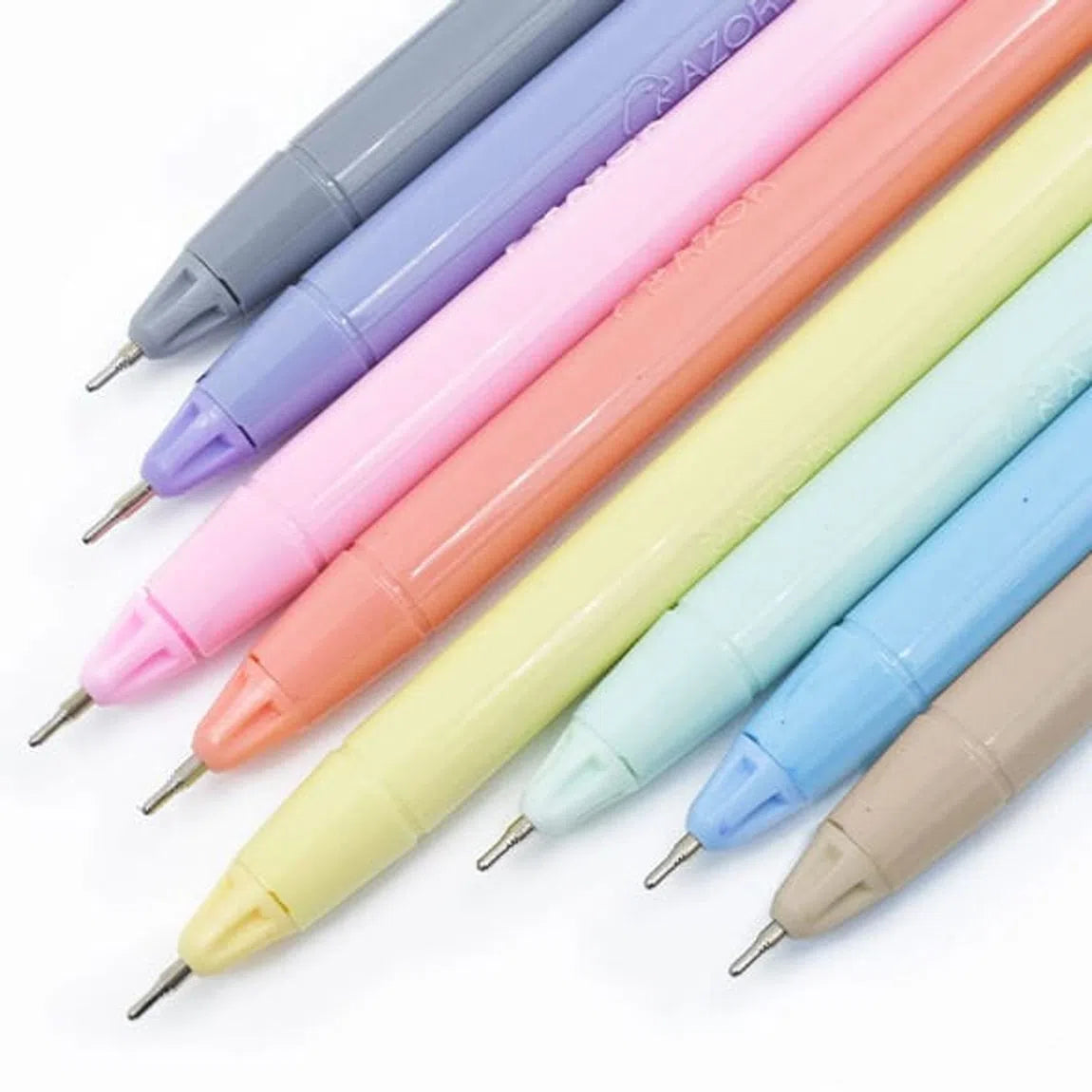 Bolígrafos Azor Pin Point Colores Pastel Punta Aguja 0.7mm 8 Piezas