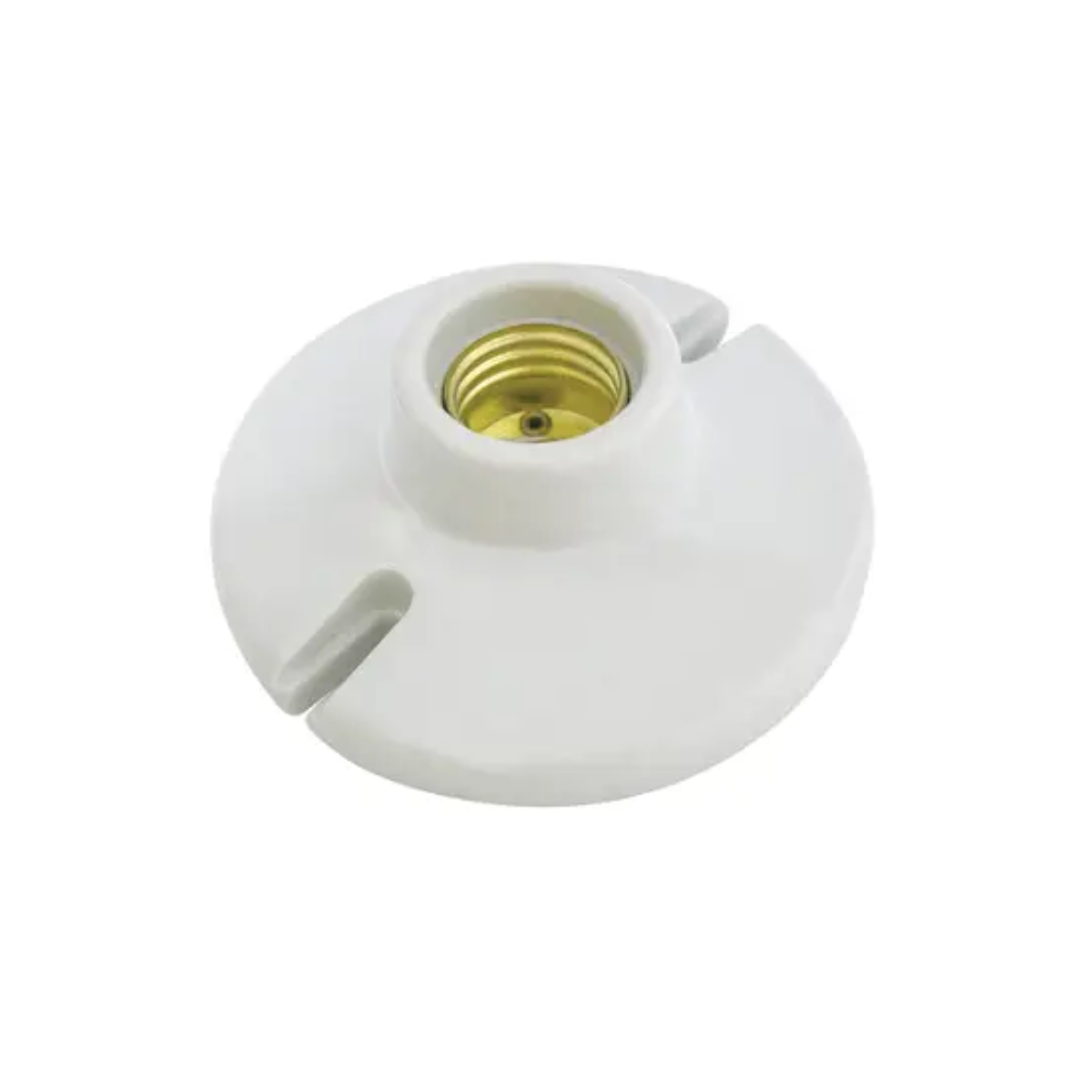 Portalámpara Redonda Porcelana Surtek Techo 4" Blanco