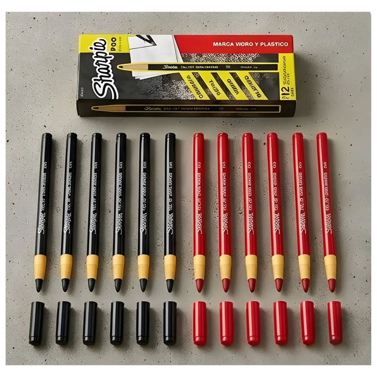 Lápices de Cera Sharpie 12 Piezas Elige Color Rojo - Sharpie