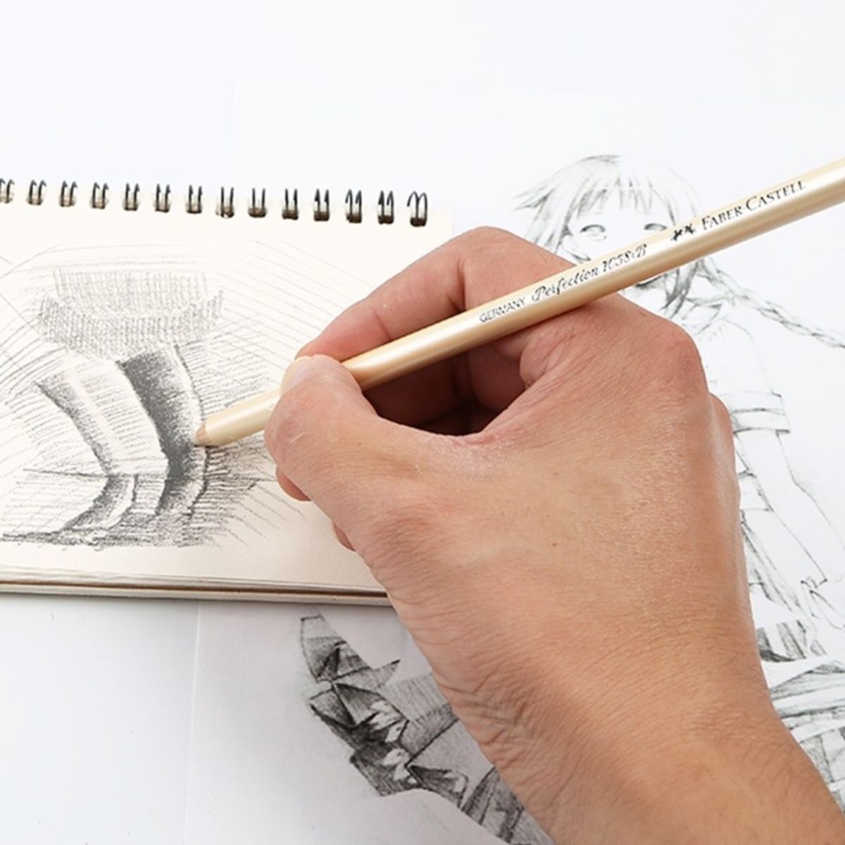 Gomas Borracha Tinta Tipo Lápiz Blanca Faber Castell 3 Pz - MarchanteMX