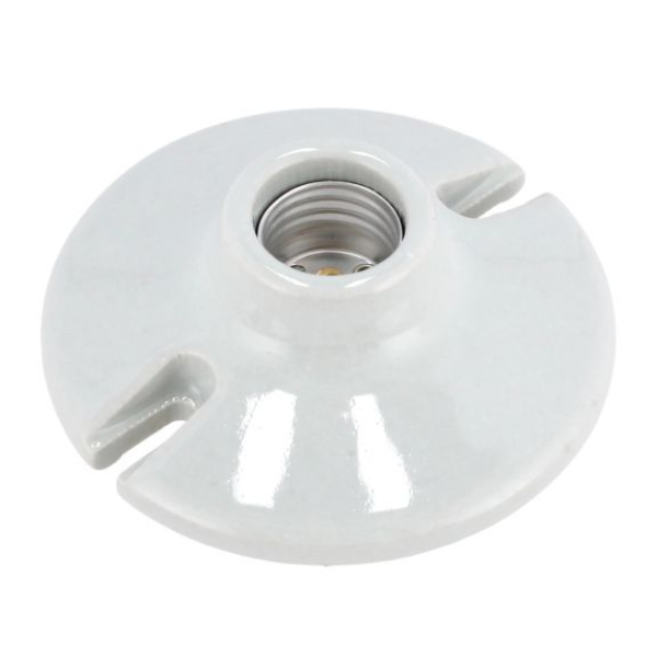 Portalámpara 4½" porcelana para techo Sanelec