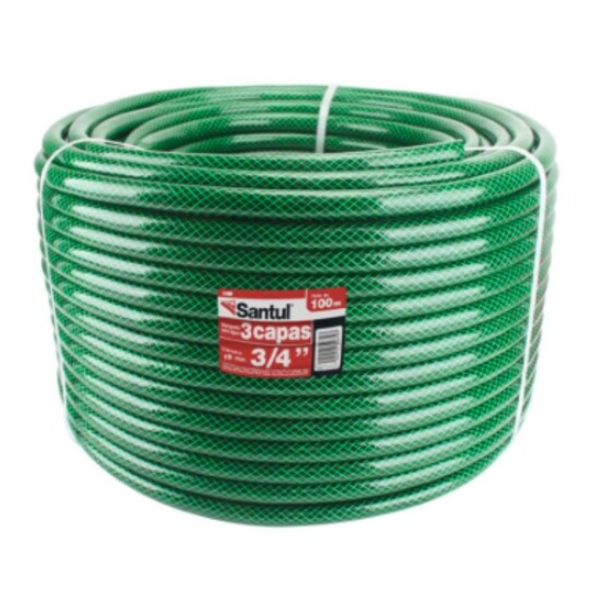 Manguera reforzada 3 capas 100m Santul