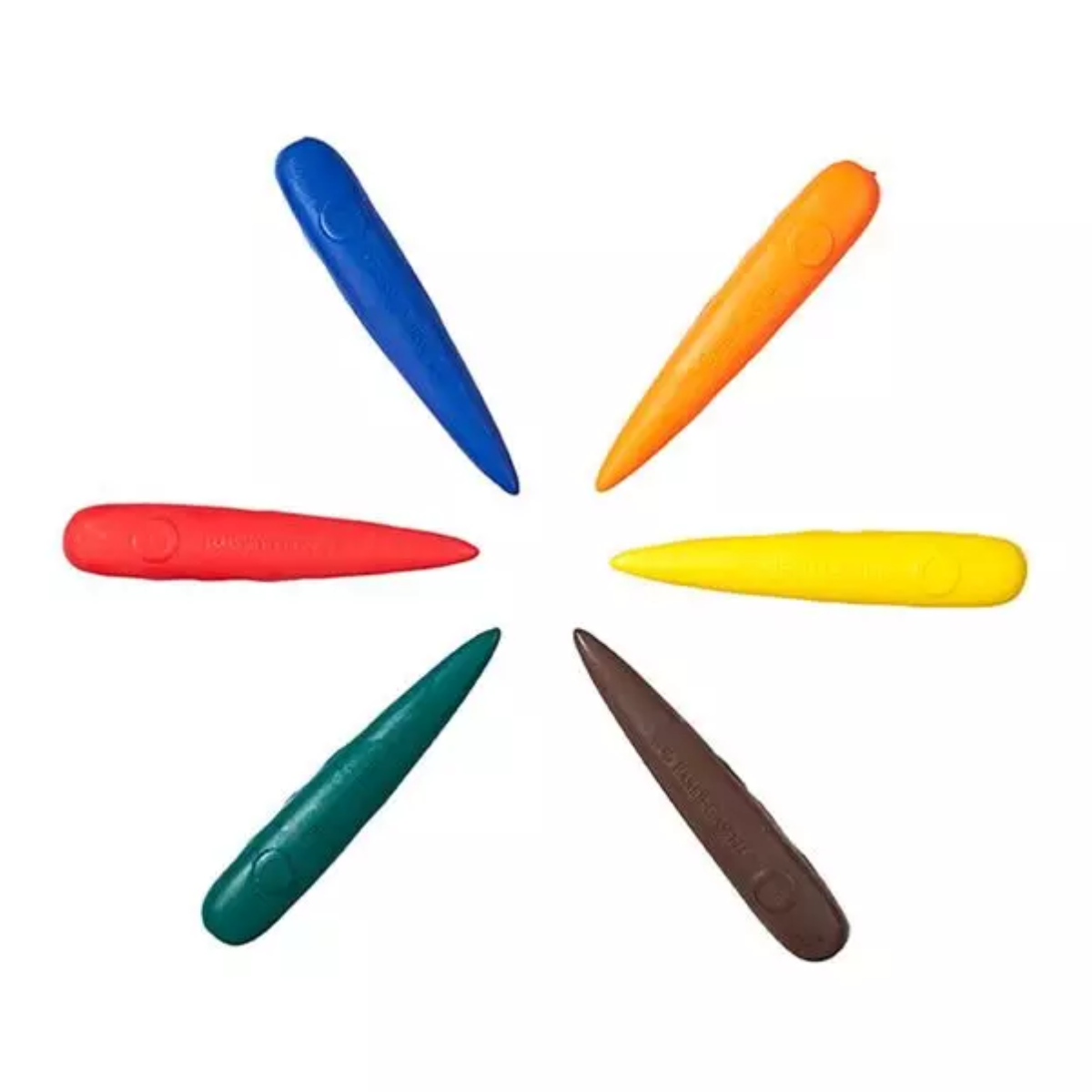 Crayones Borrables Faber Castell Cohete Kinder Ergonómico 6 Pz - MarchanteMX