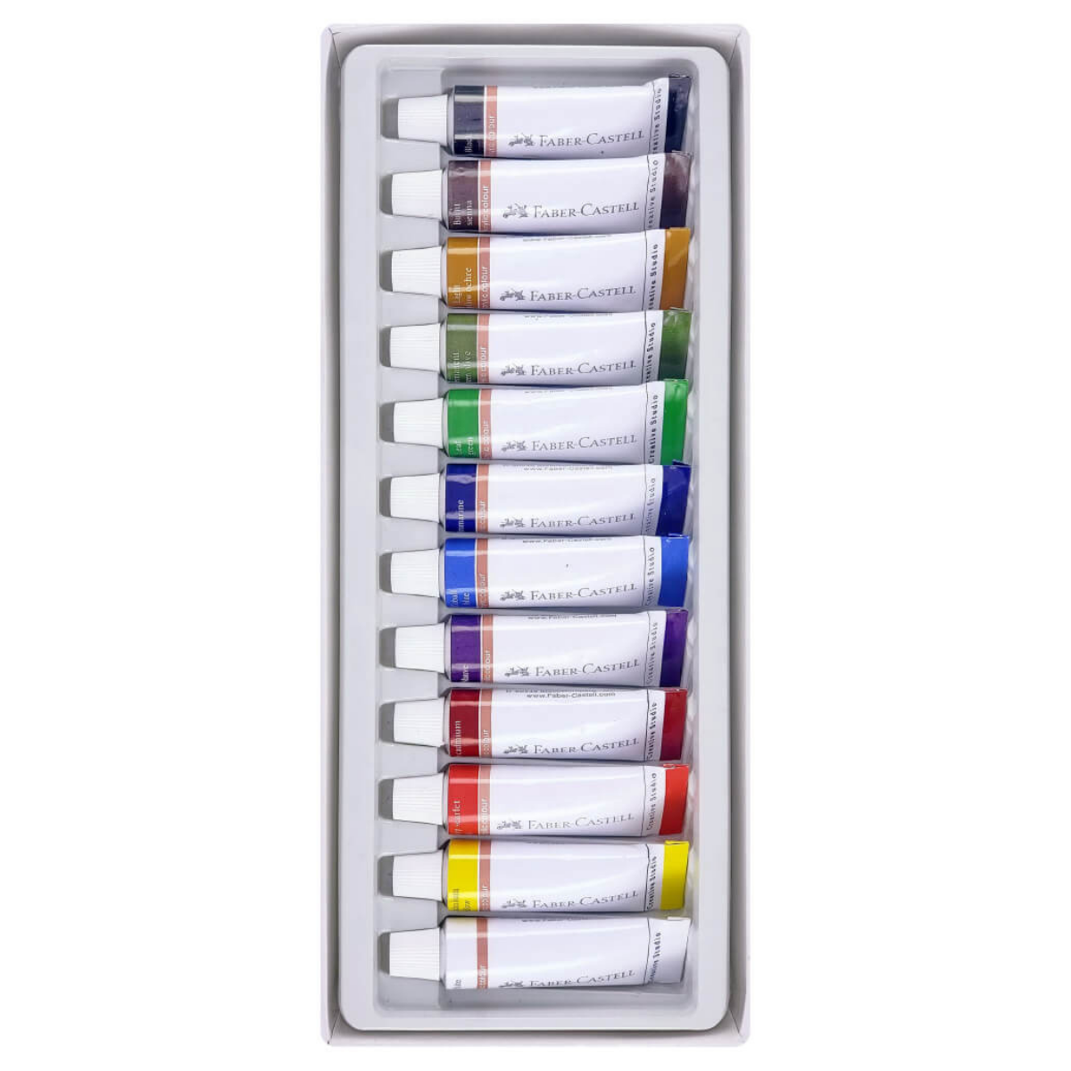 Pinturas Acrílicas Profesionales Faber Castell Set 12 Pz - MarchanteMX