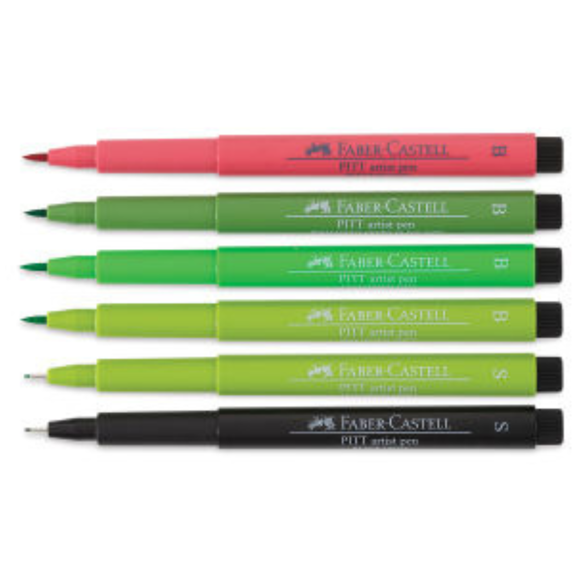 Rotuladores Tonos Verde Faber Castell Profesionales 6 Pz - MarchanteMX