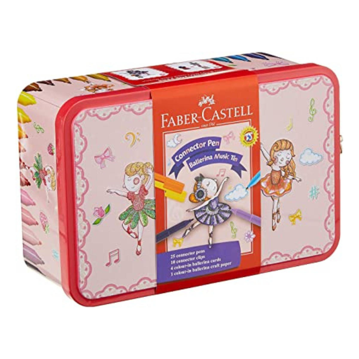 Plumones Faber Castell con Estuche Bailarina 25 Pz - MarchanteMX