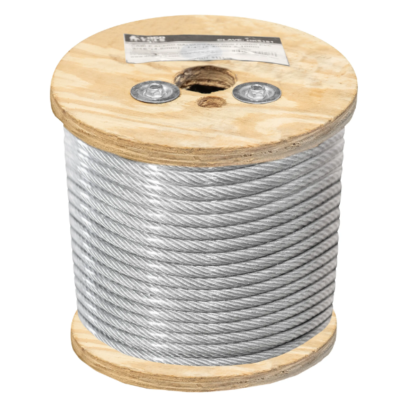 Cable de Acero Galvanizado Forro PVC 7x7 (3/32"–1/8") 100 mt Dogotuls