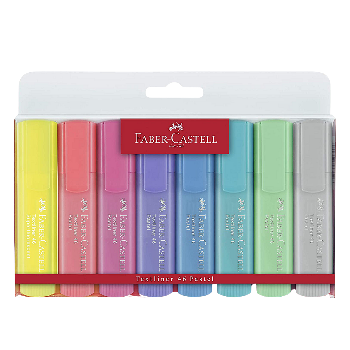 Marcadores Fluorescentes Faber Castell Color Pastel 8 Pz - MarchanteMX