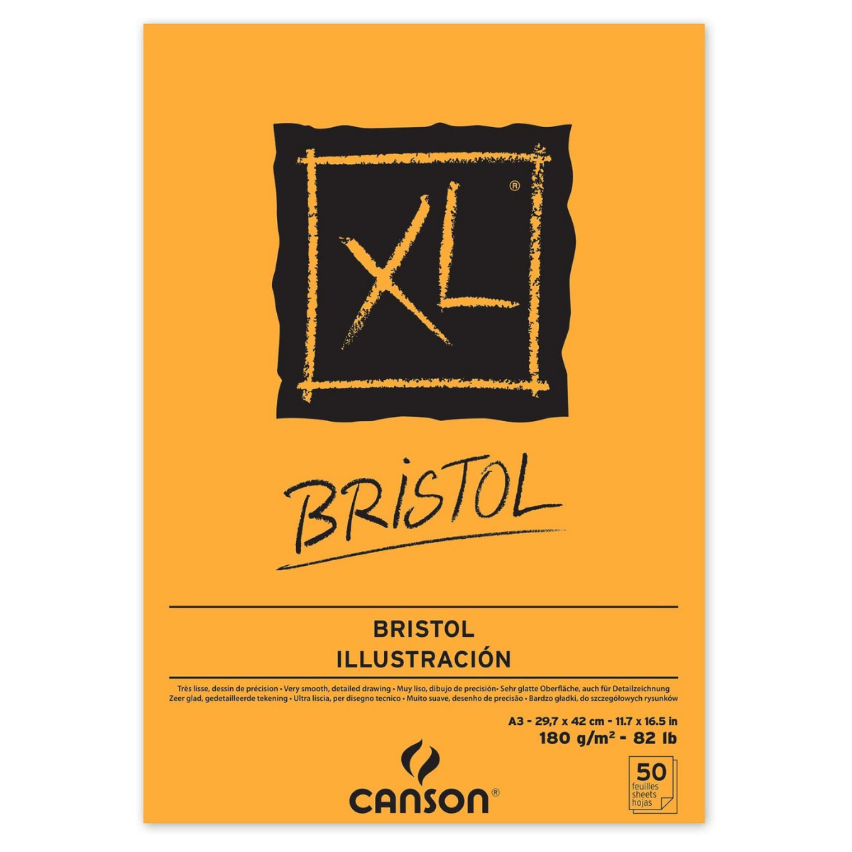 Cuaderno De Dibujo Satinado Canson Xl Bristol 29.7x42cm 50 Hojas