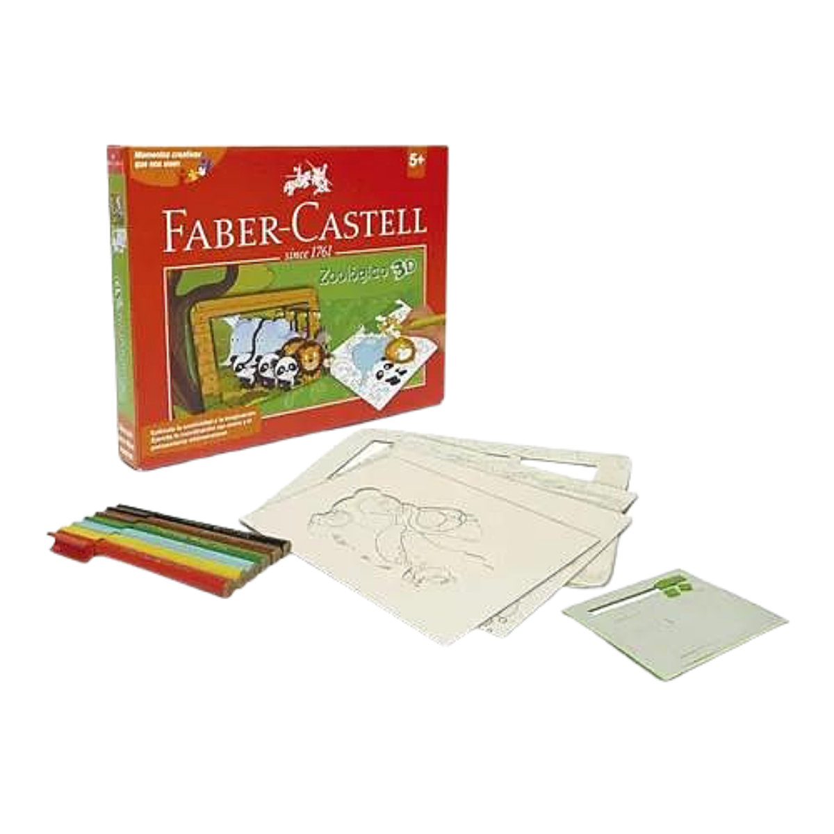 Marcadores Lavable Faber Castell Creativo Zoológico 3D 6 Pz - MarchanteMX