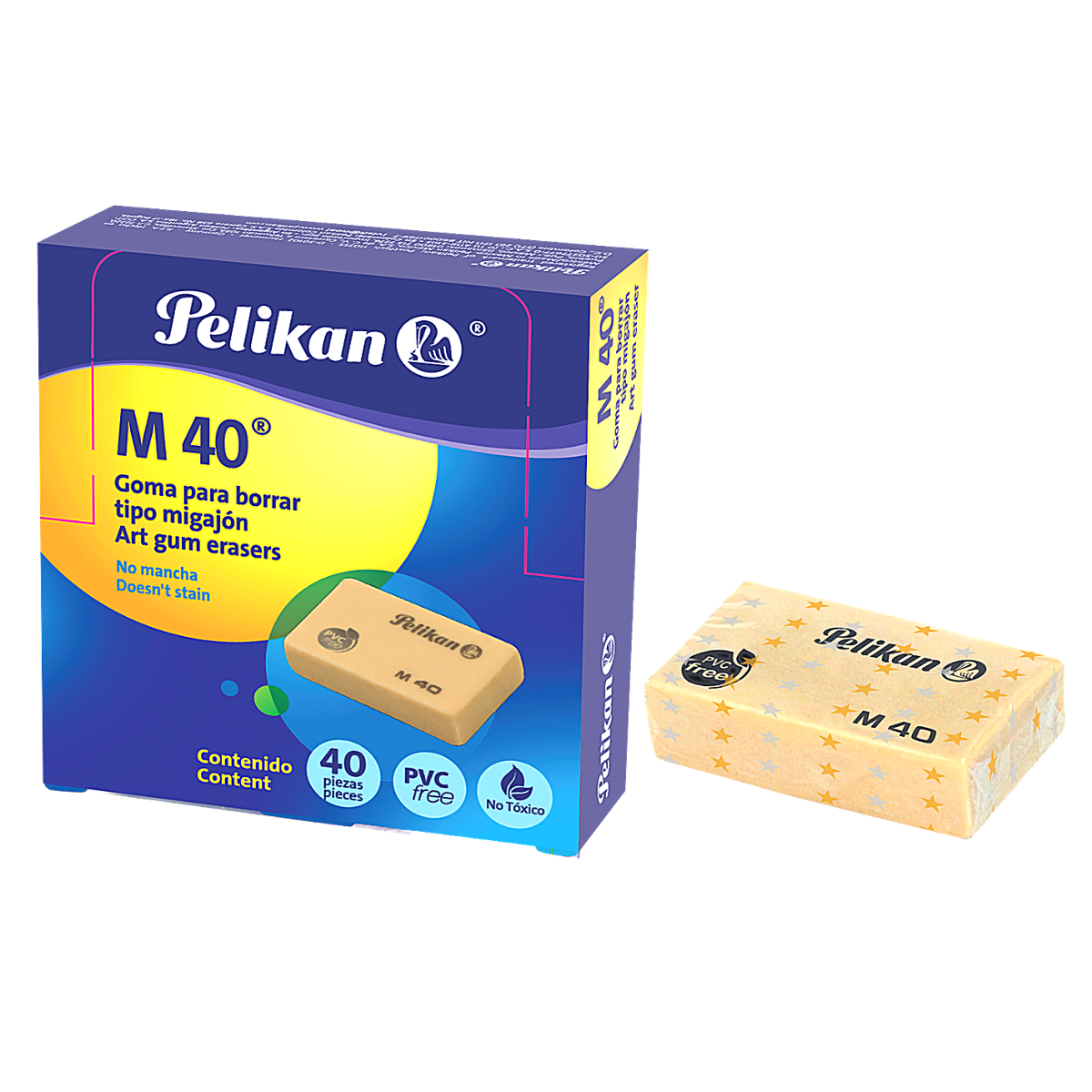 Gomas Borrador Migajon Pelikan M40 Diseñadores Dibujantes 40 Piezas