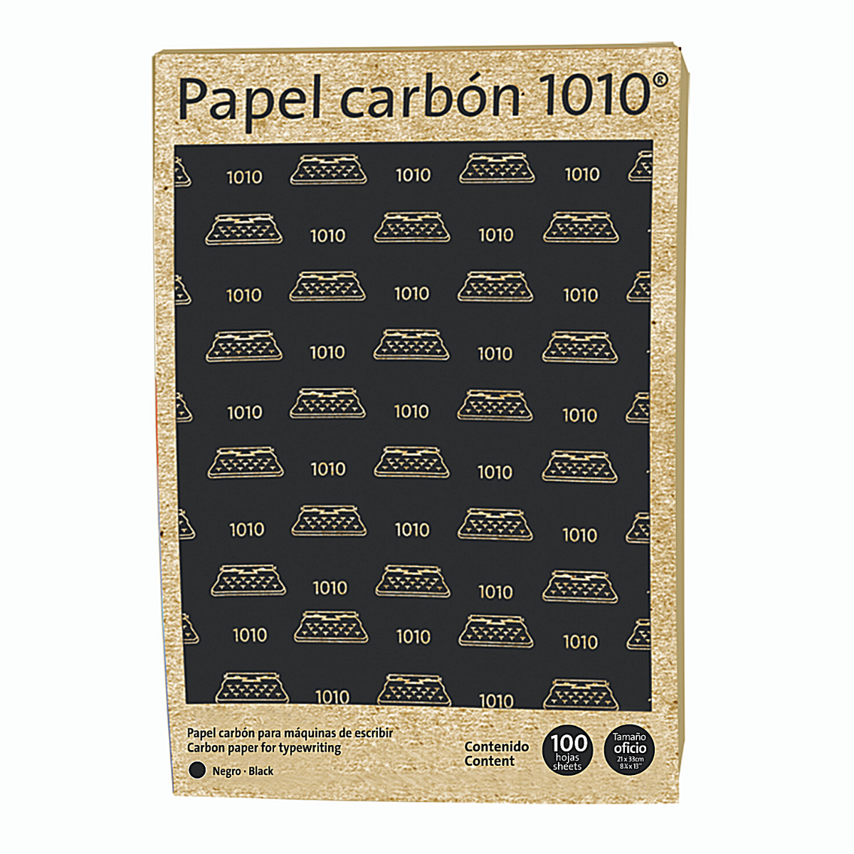 Hojas Papel Carbón 1010g Oficio Base Cera Negra Pelikan 100 Piezas