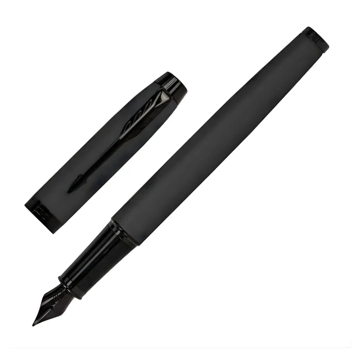 Pluma Fuente Parker Im Edición Achromatic Black Tinta Negra Negro Negro Parker