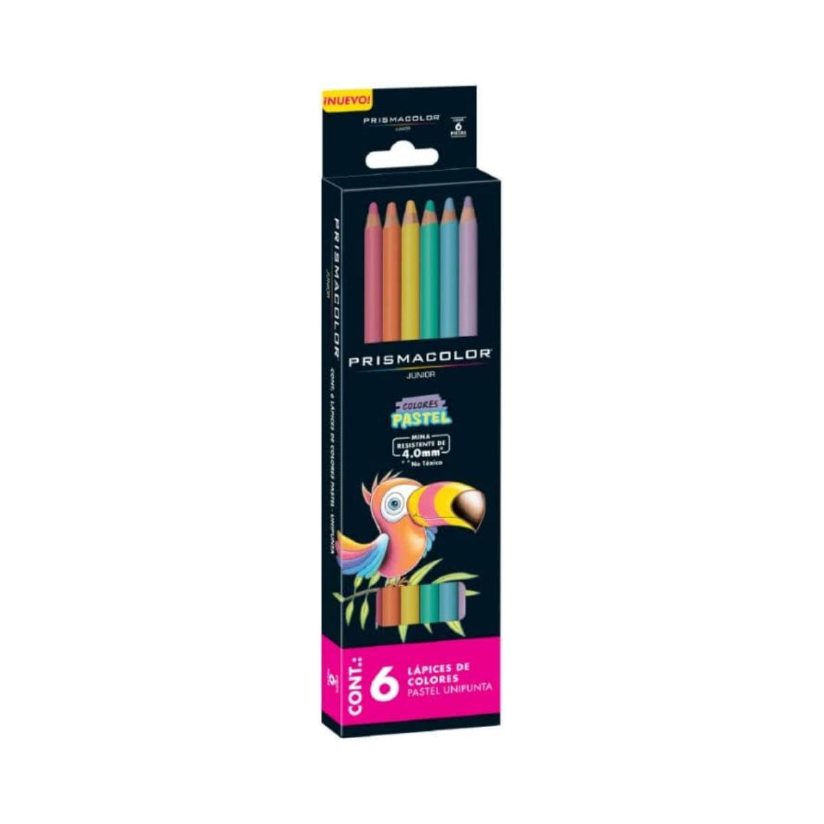 6 Lápices de Colores Prismacolor Junior Pastel