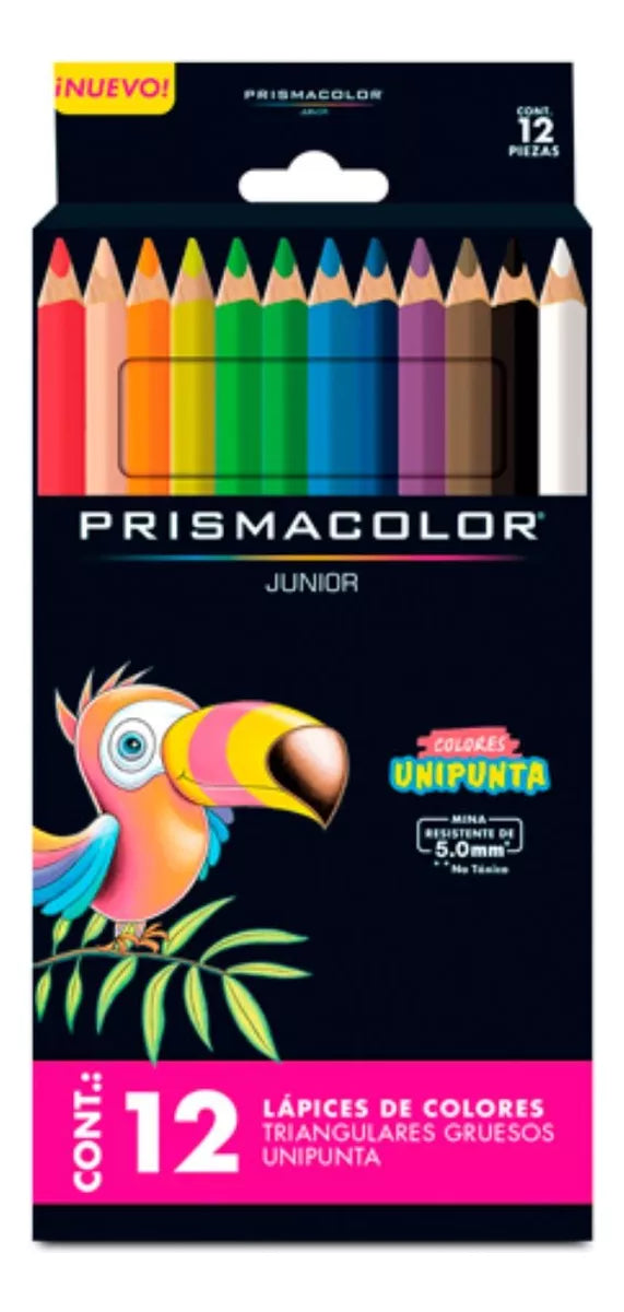 12 Lápices de Colores Triangulares Prismacolor