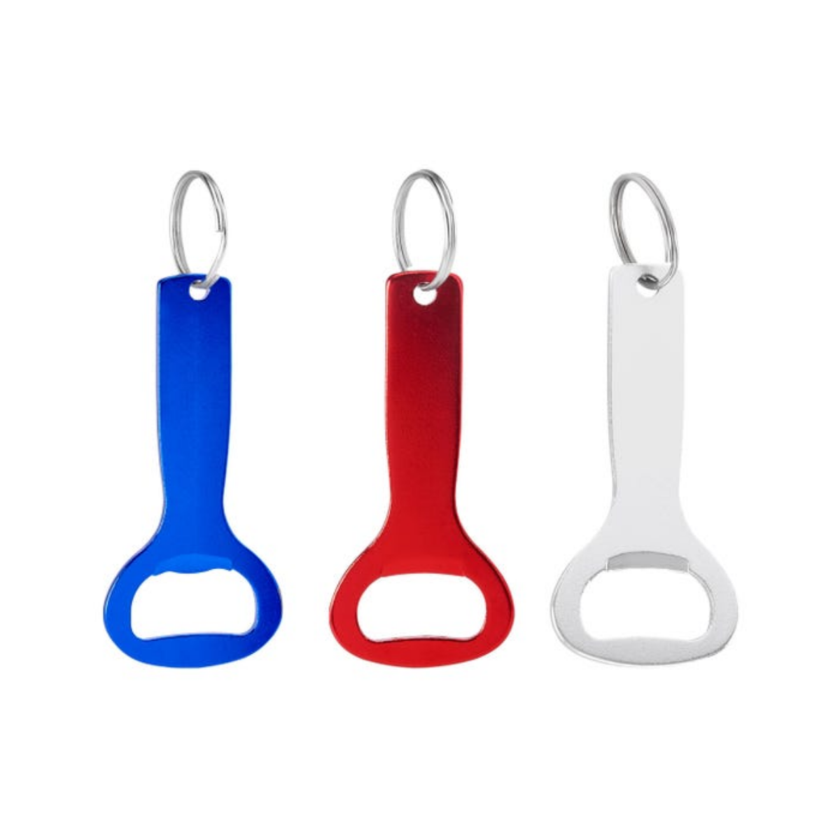 Llavero Destapador Aluminio Colores Metalico Clasico Portatil