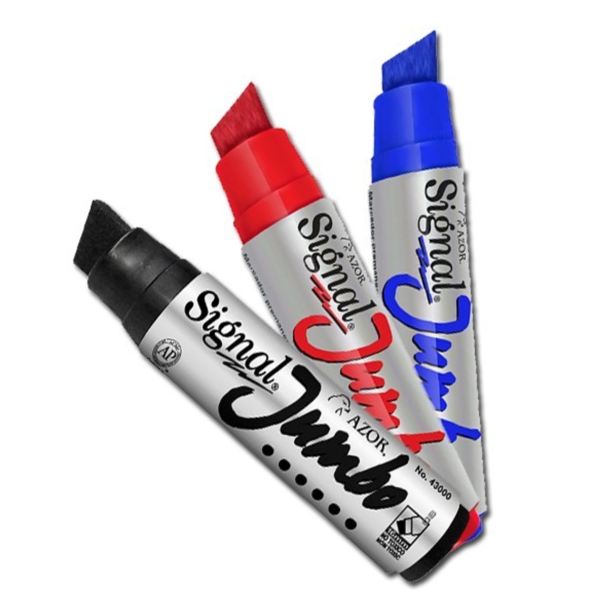 Plumón Permanente Azor Jumbo Signal Secado Rápido 1 Pieza Elige Color
