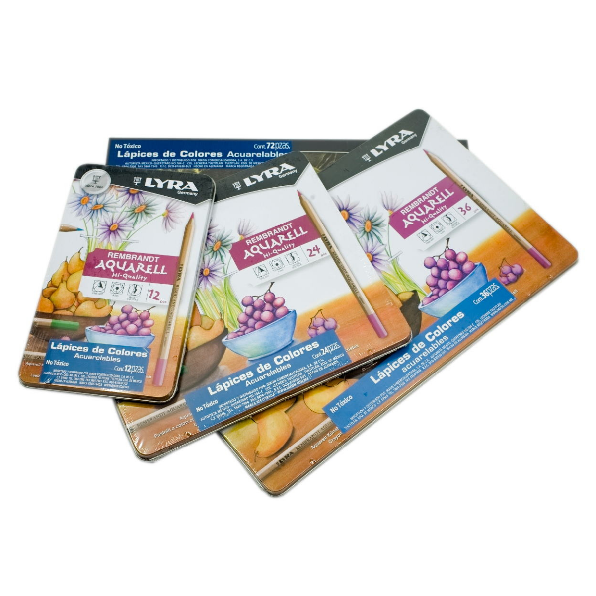 Lápices de Colores Acuarelables Lyra Rembrandt Aquarell Set 24 Piezas