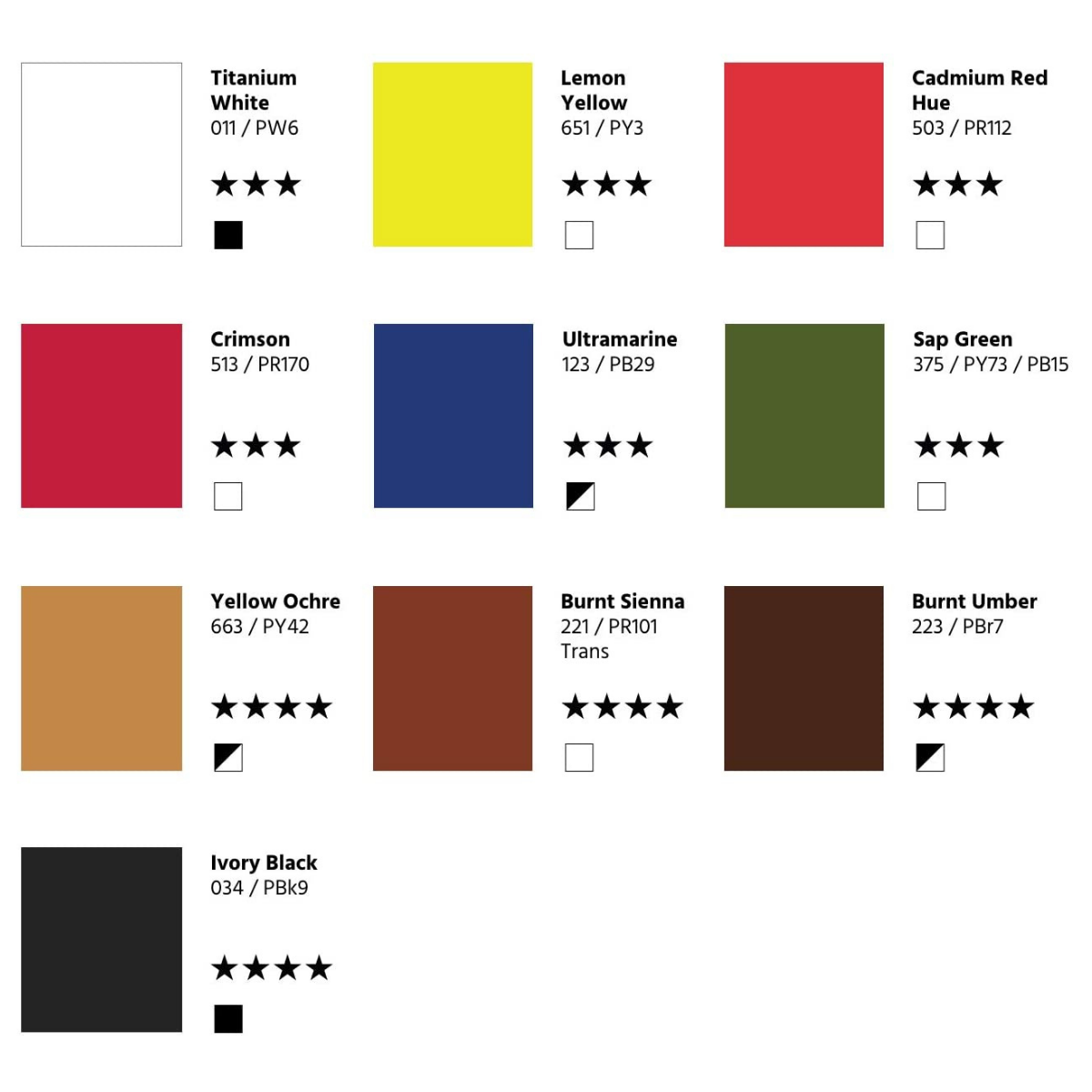 Set 10 Pinturas Al Óleo Tubo Graduate Oil Daler Rowney 38ml