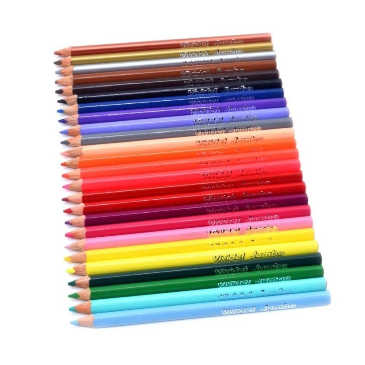 Lápices De Colores Vinci Vividel Jumbo Triangulares 25 Piezas