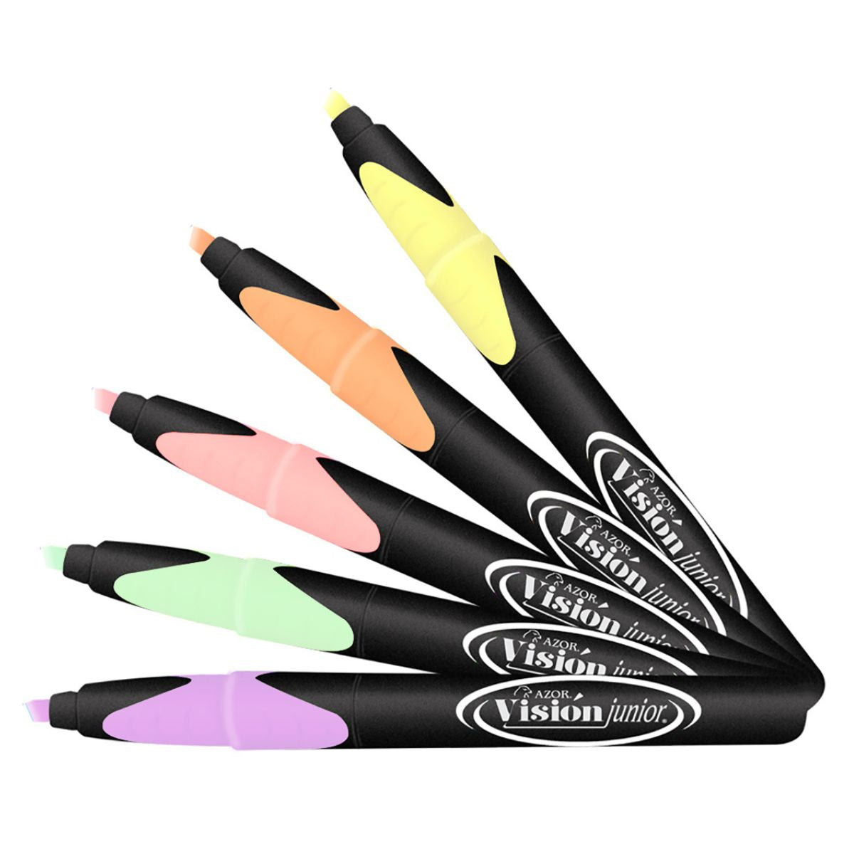 Marcatextos Azor Pastel Punta De Cincel Visión Junior 5 Piezas