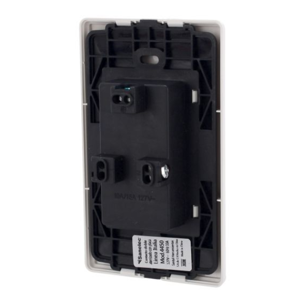 Placa Italia contacto doble Sanelec