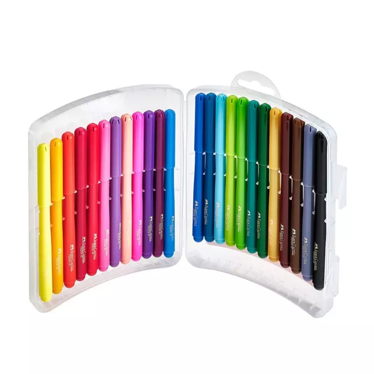 Plumones de Colores Faber Castell Fiesta 24 Pz - MarchanteMX