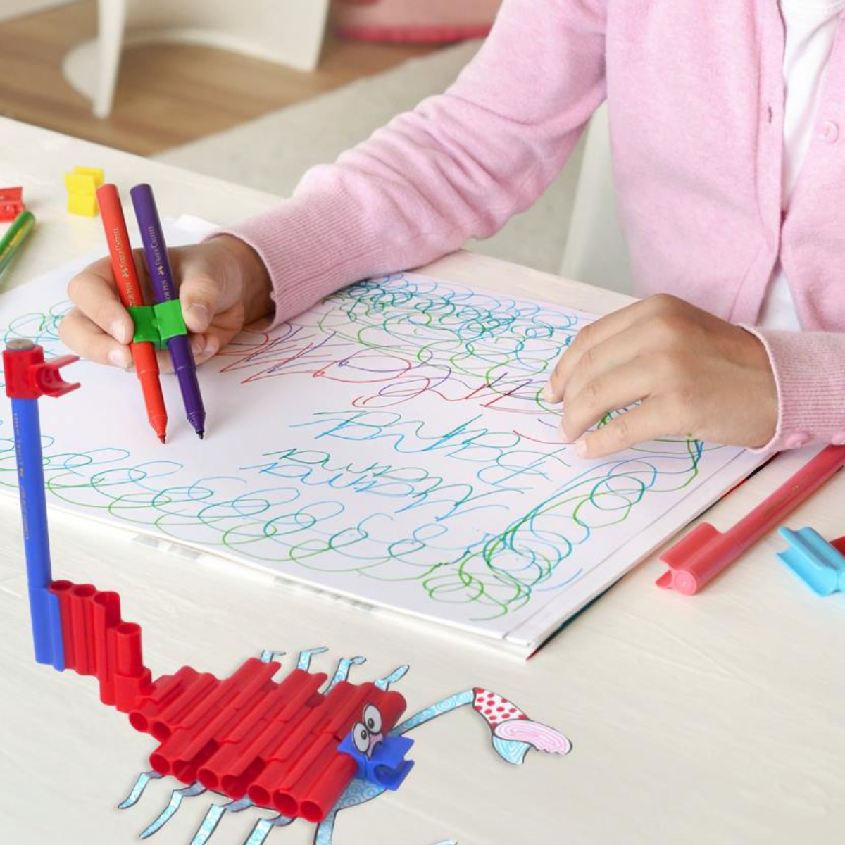 Plumones de Colores Lavables Faber Castell Estuche Rígido 80 Pz - MarchanteMX