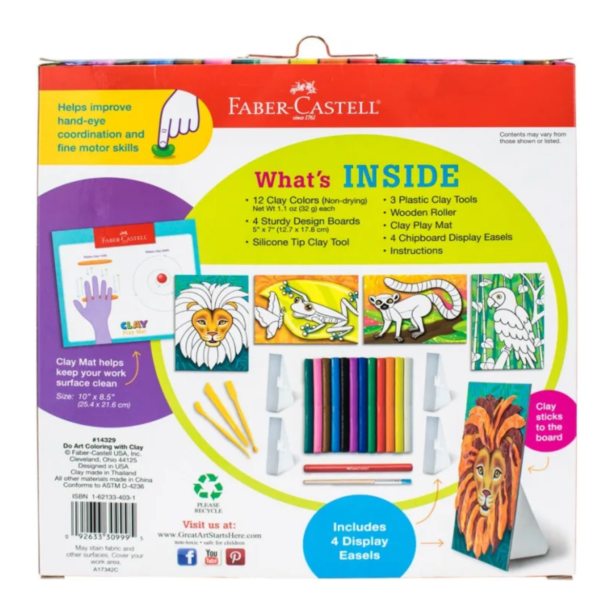 Kit Plastilina Faber Castell Clay Manualidades - MarchanteMX