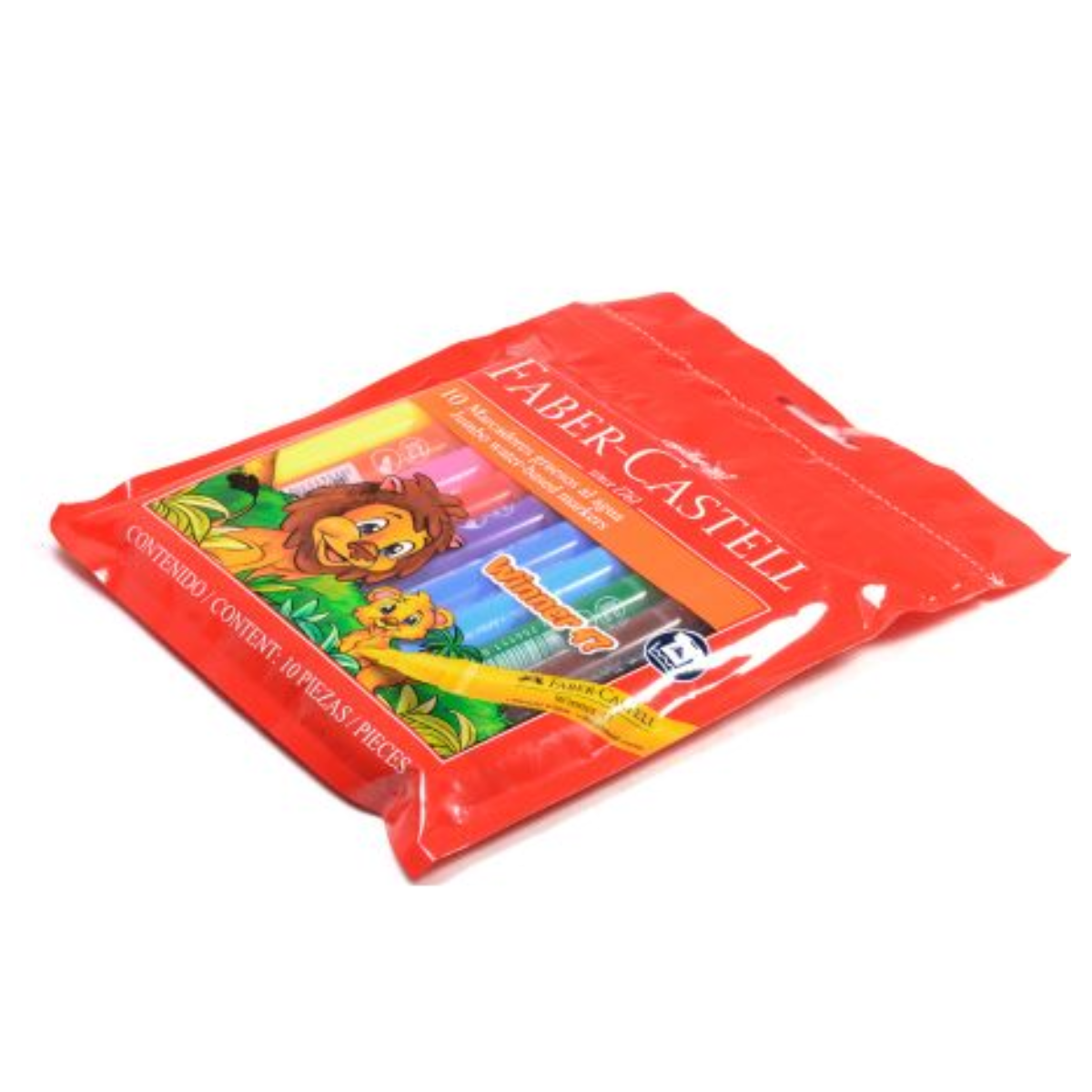 Plumones Gruesos Lavables Faber Castell Winner 10 Pz - MarchanteMX