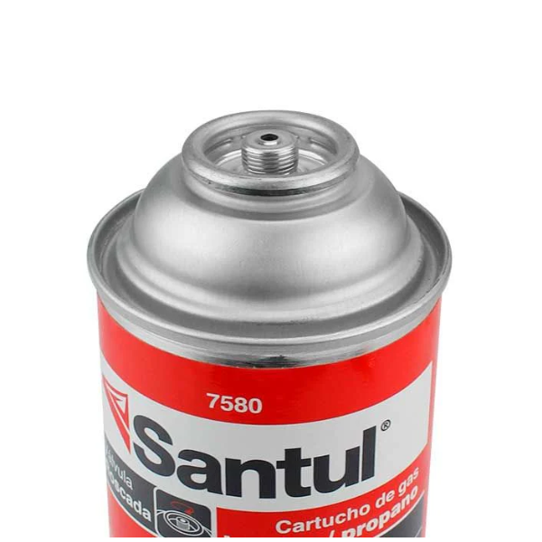 Cartucho gas butano válvula roscada