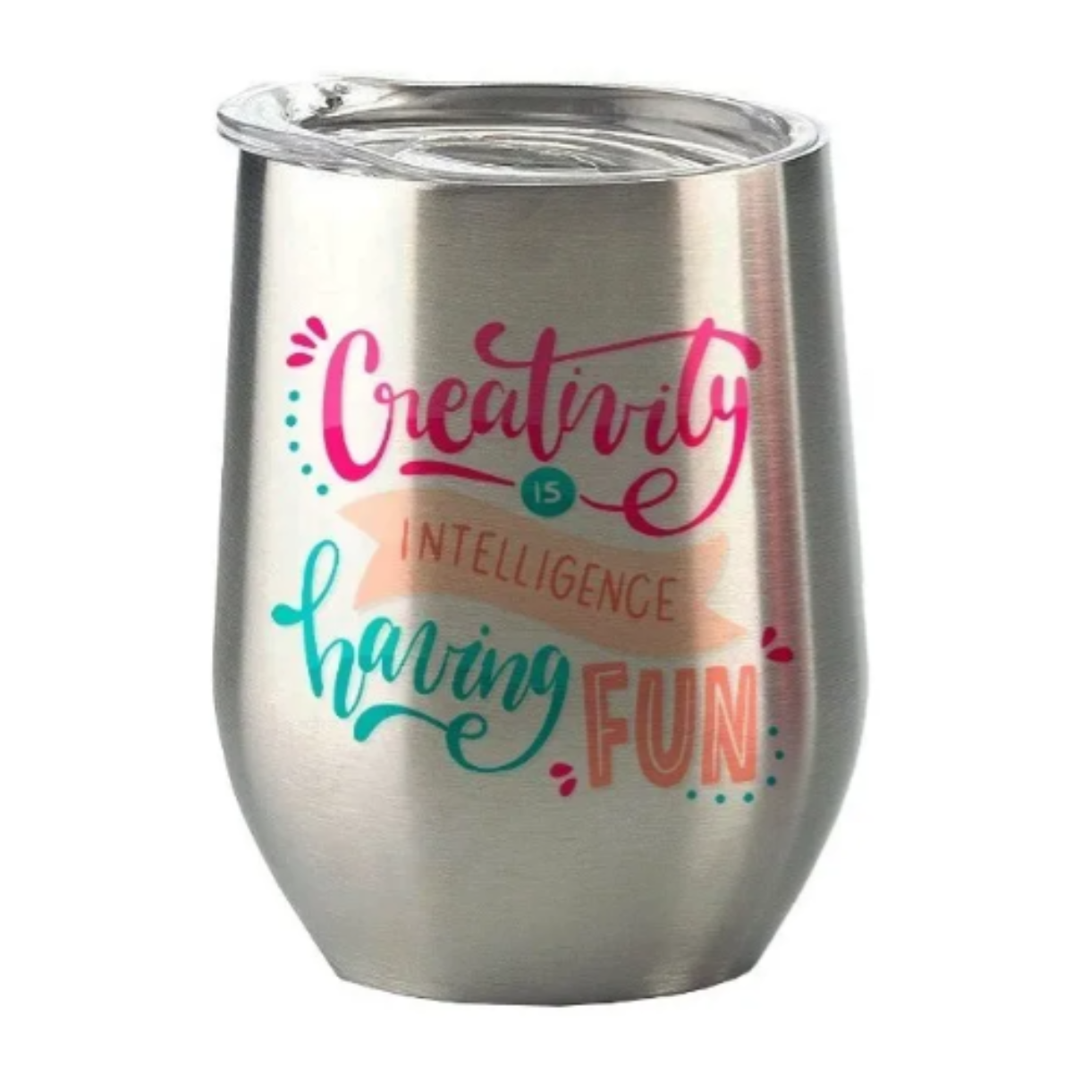 Vaso Tipo Vinero Plata Acero 300 Ml Sublimacion Color Make