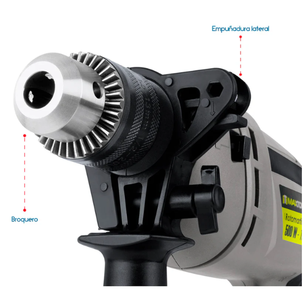 Rotomartillo Aksi 600W 1/2″ Gris – Taladro y Atornillador