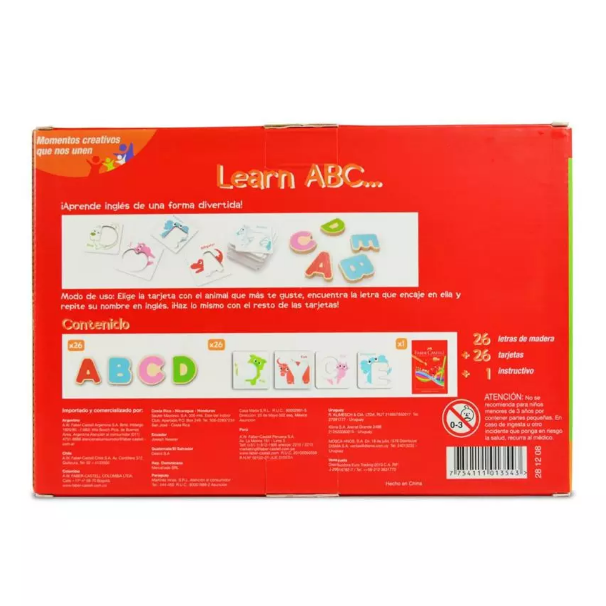 Set Creativo Juego Faber Castell Abc Aprende Alfabeto Letras - MarchanteMX