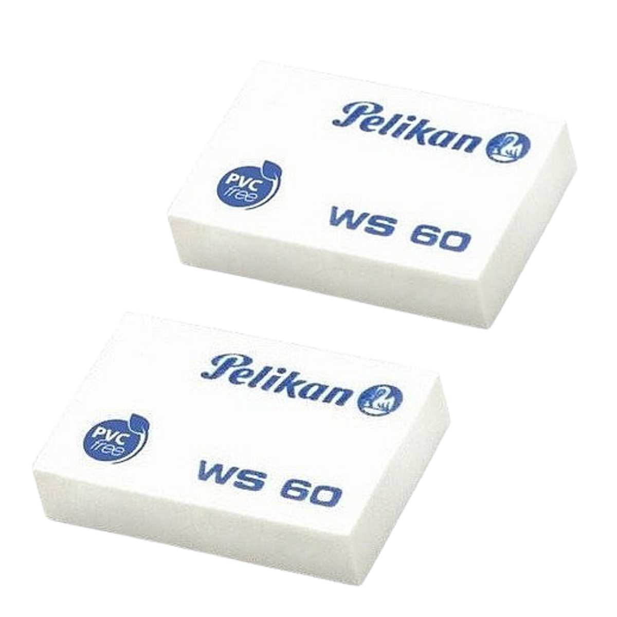 Gomas Plásticas Borrador Ws60 Blanca Pelikan 60 Piezas