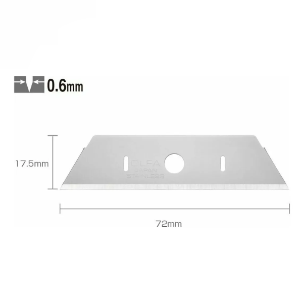 10 Cuchillas Cutter Acero Inoxidable Estuche Olfa Resistente