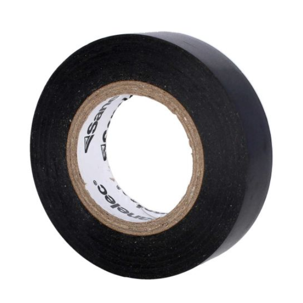 Cinta de aislar negra 19mmx18m Sanelec
