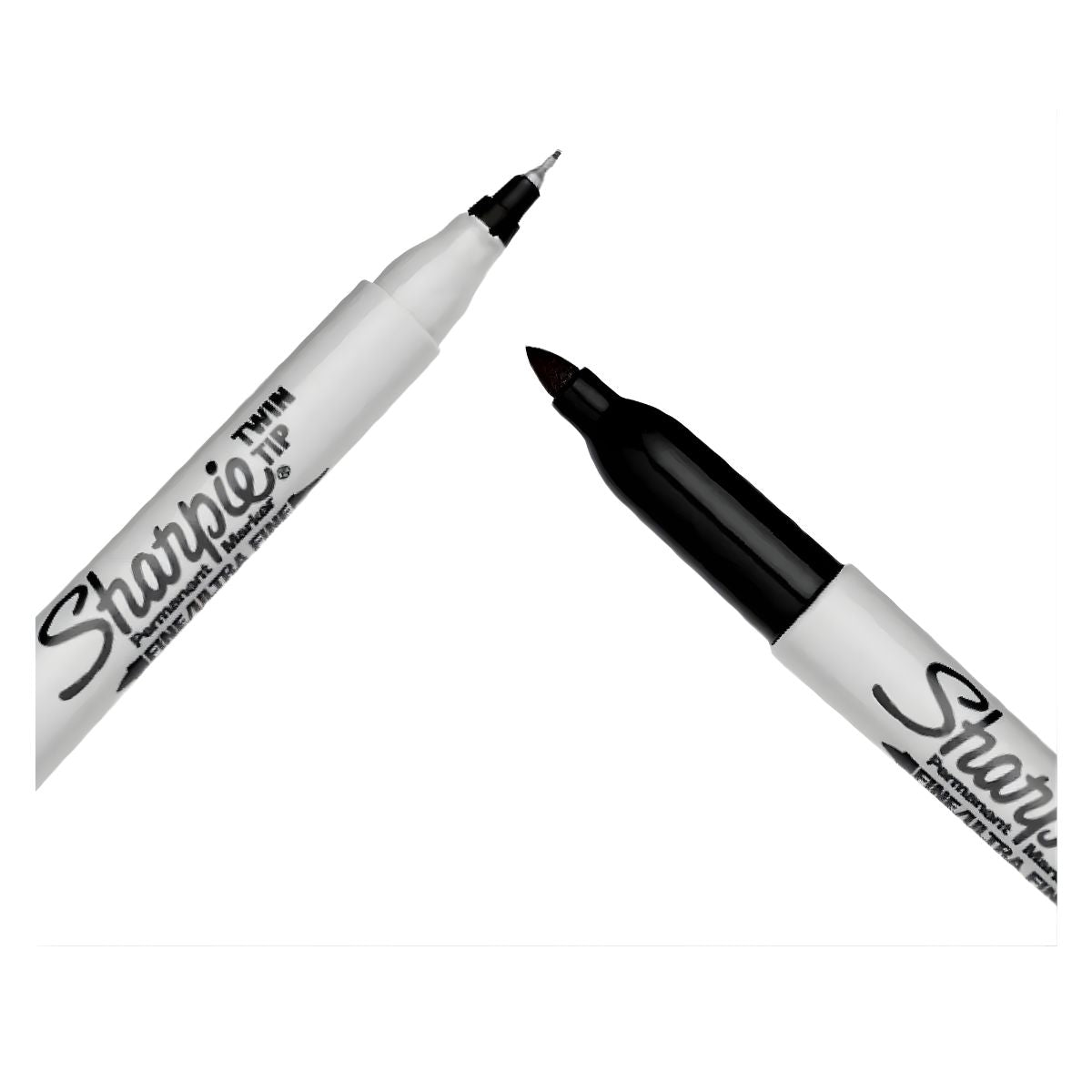 Marcador Permanente Sharpie Doble Punta Negro 12pzas