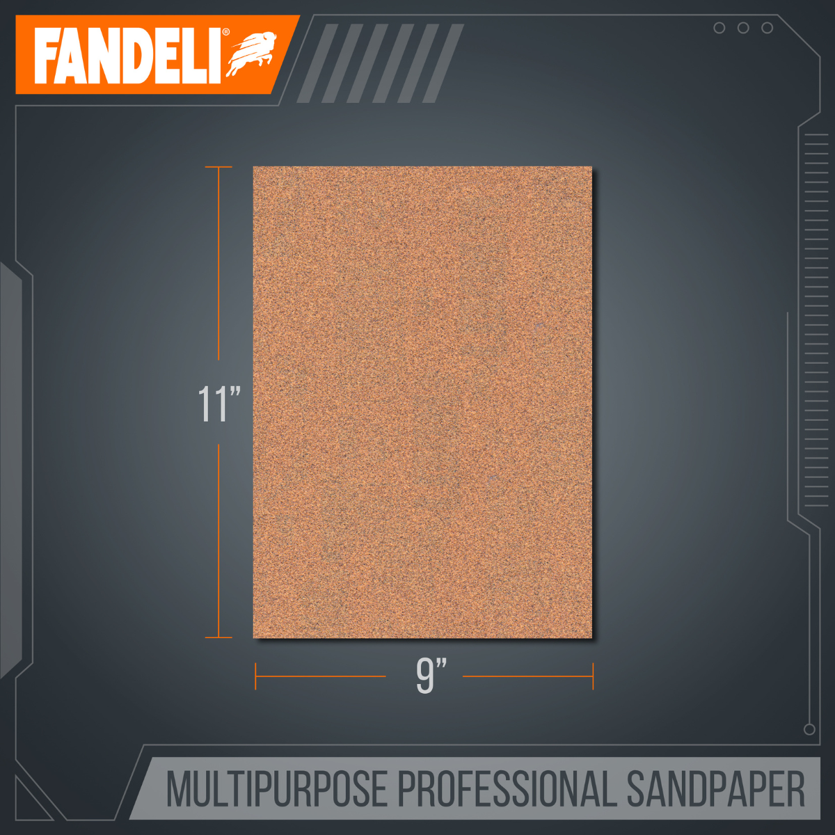 Kit 25 Lijas Multipropósito Granos 80 / 120 / 220 Fandeli