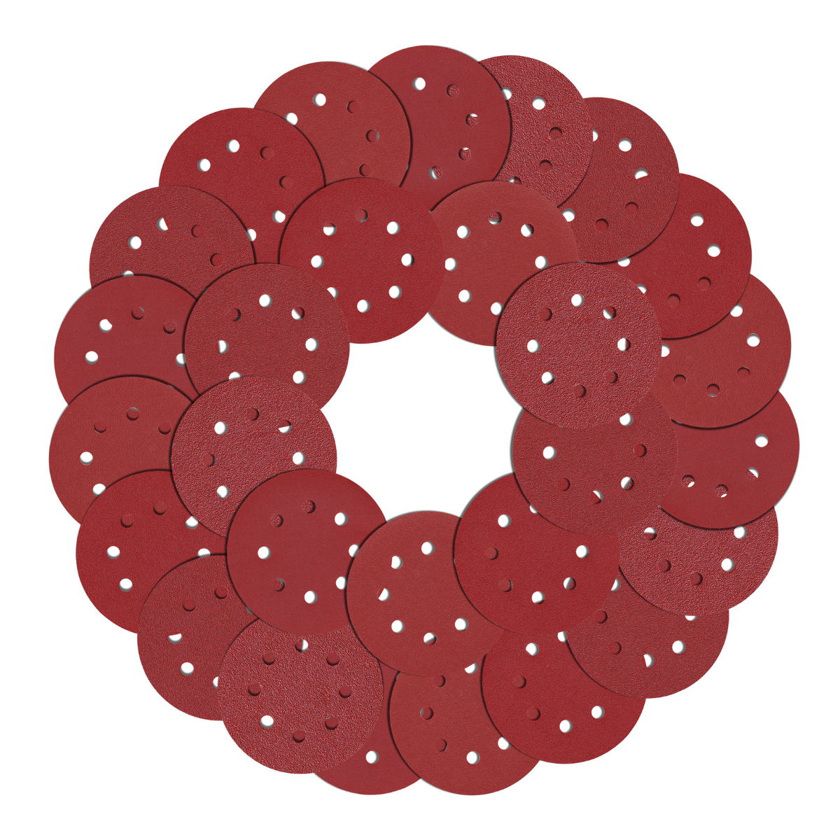 50 Discos Lijas Orbital 5 Pulgadas Granos 80 120 220 Fandeli