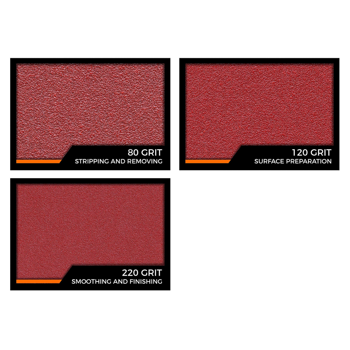 50 Discos Lijas Orbital 5 Pulgadas Granos 80 120 220 Fandeli