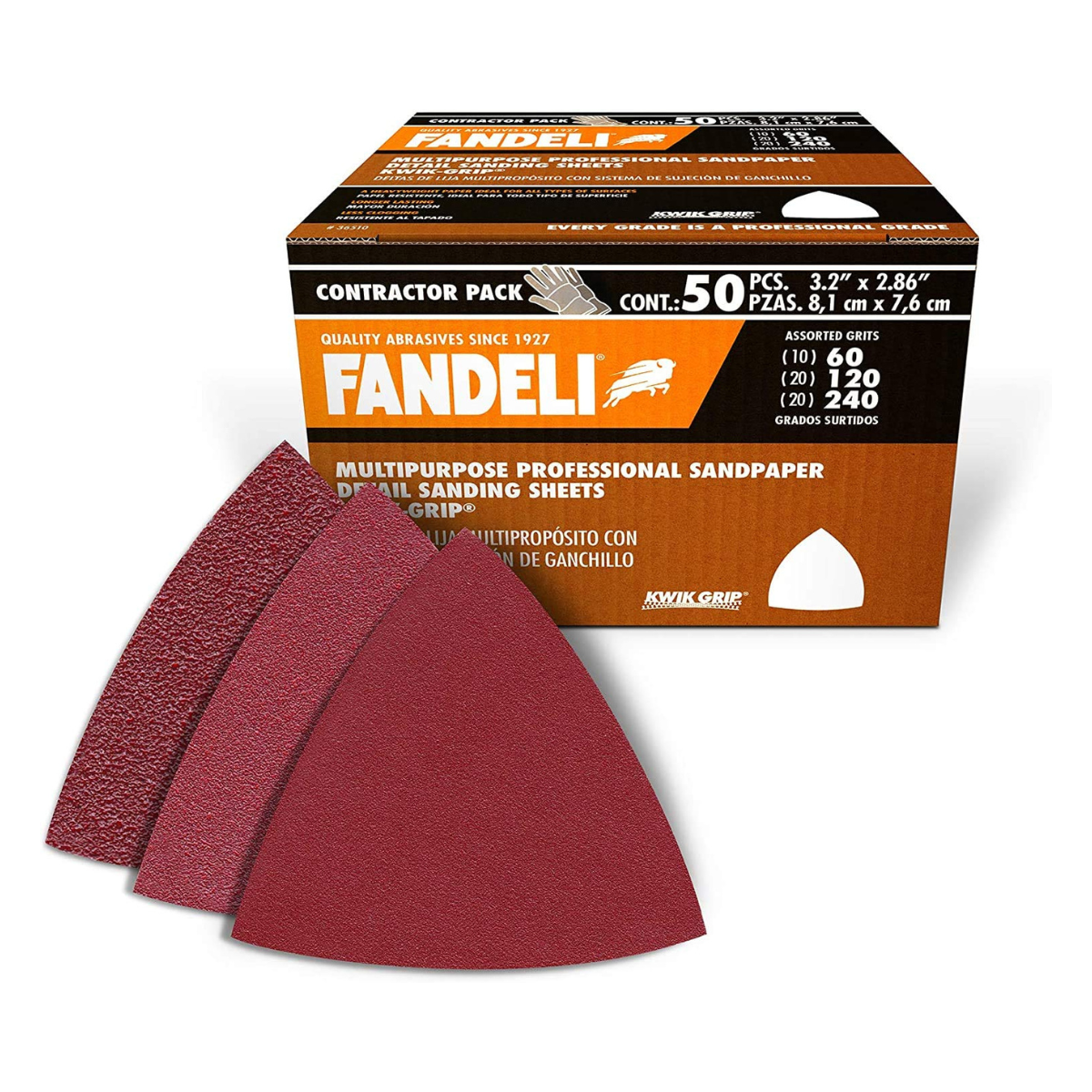 50 Lijas Delta Profesional Granos 60 120 240 Fandeli