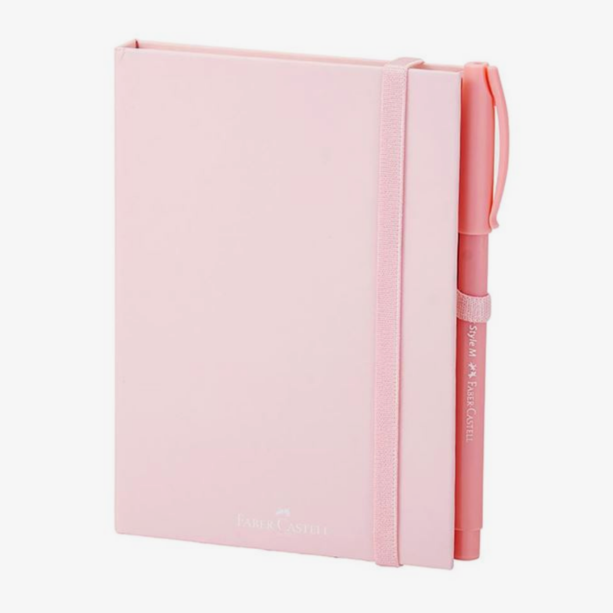 Set Mini Libreta Dibujo Rosa Pastel + Pluma Faber Castell - MarchanteMX
