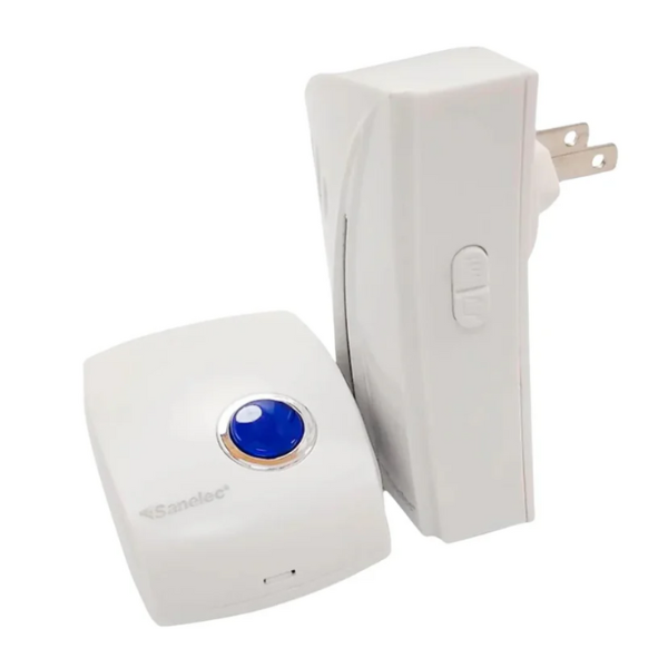 Timbre inalámbrico Boton azul Sanelec